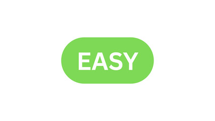Easy button vector illustration