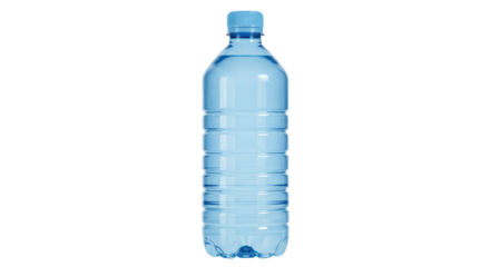 Isolated plastic water bottle