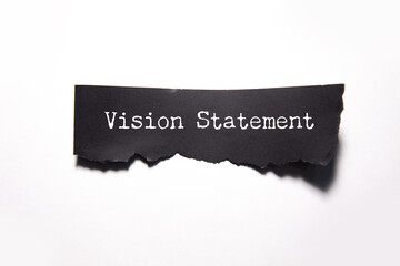 vision text concept on paper