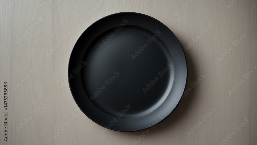 Poster background with an empty dish