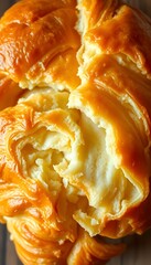 close up of a pastry on a table