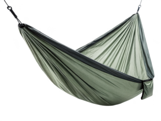 Travel hammock PNG, portable hammock PNG, camping hammock PNG, outdoor rest gear PNG, transparent background image