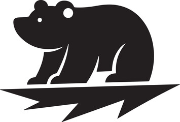 bear silhouette vector