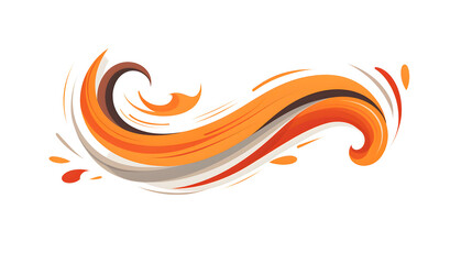 Obraz premium Hand-drawn Blowing Wind Doodle Icon for Air-related Designs and Projects