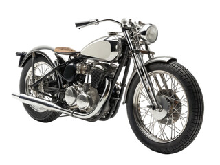 Vintage motorcycle PNG, retro motorbike PNG, antique two-wheeler PNG, classic vehicle PNG, transparent background image