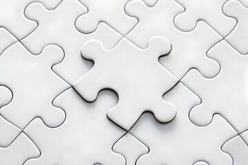 Obraz premium Single Puzzle Piece A Symbol of Incompleteness and Potential