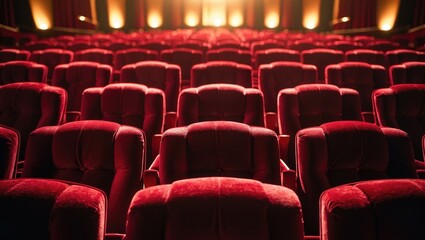 Burgundy seating for patrons