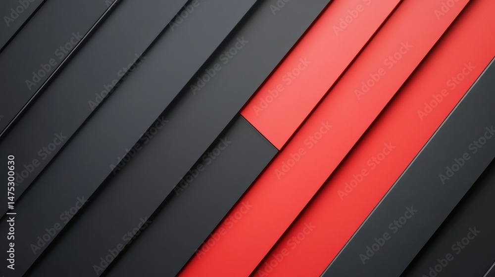Aufkleber abstract background with red and black diagonal lines. modern design.