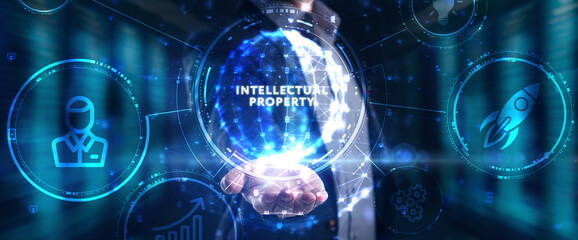 Business, technology, internet and network concept. Virtual screen of the future and sees the...