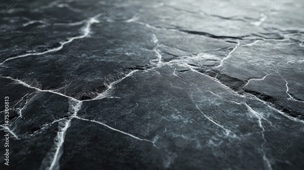 Poster surface with thin white veining and a soft matte finish.