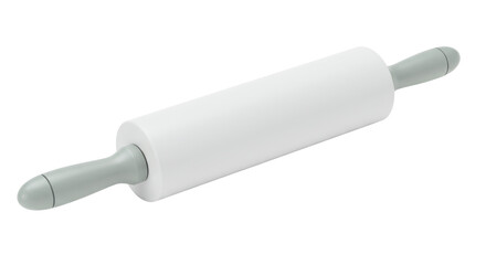 Isolated White Rolling Pin