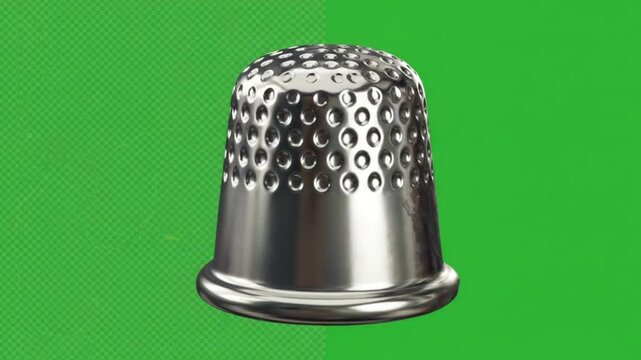 金属製指ぬき 光沢輝く精密描写
