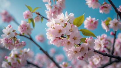 Obraz premium Magnificent Pink Flowers Known as Bloom in Detailed View