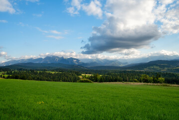 mountain landscape in summer