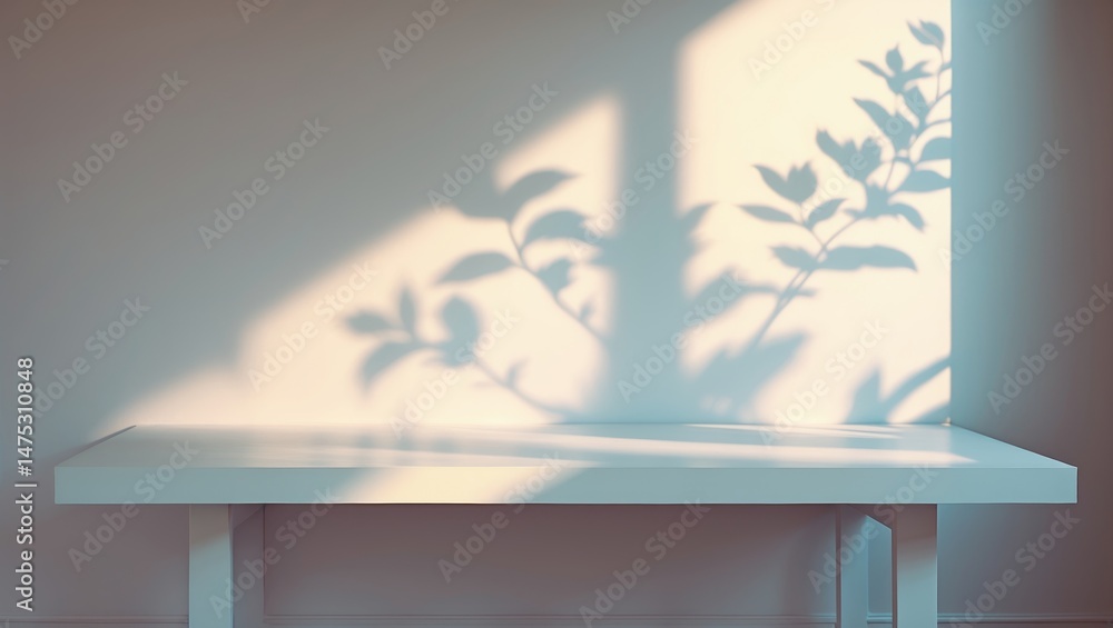 Aufkleber abstract and minimalistic gentle background for product showcases with bright and attractive window 