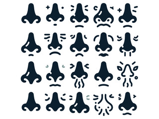 Nose Vector Icon Pack