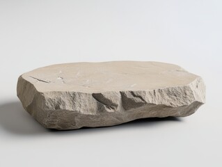 Stone platform display for product presentation studio shot neutral background minimalist style close up