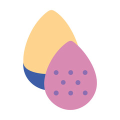 Stylized eggs flat vector design for Easter celebration