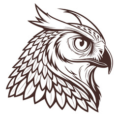 Owl Head Adobe Illustrator Artwork