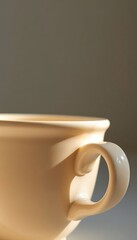 close up of a coffee cup on a table