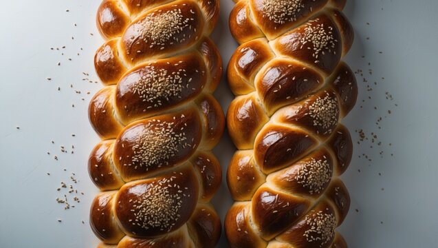 Shabbat challah bread made fresh