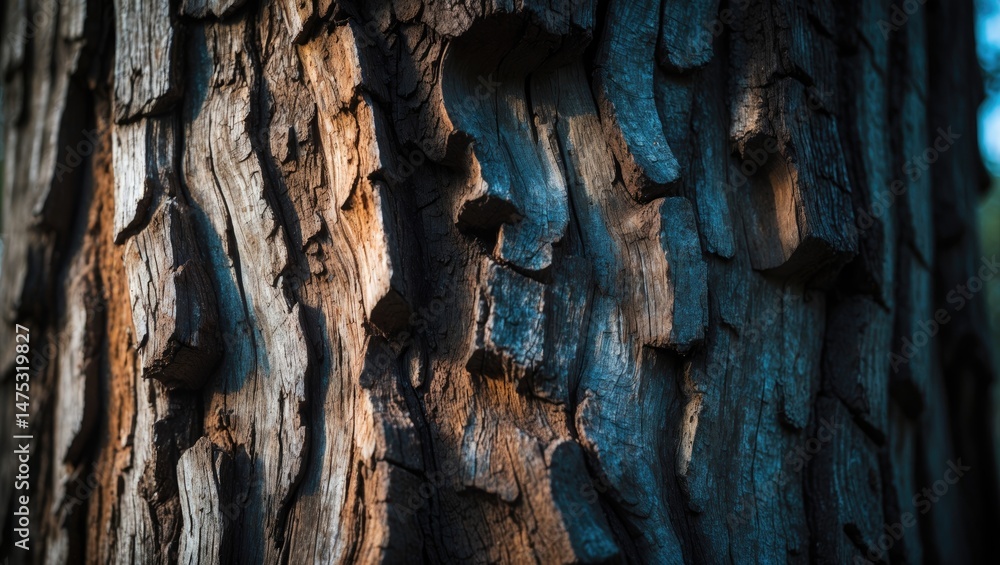 Poster tree bark surface texture for background