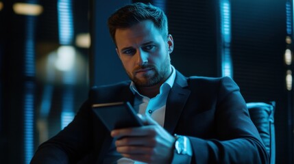 Business man trader investor analyst using mobile phone app analytics for cryptocurrency financial stock market analysis analyze graph trading data index investment growth chart on smartphone screen.