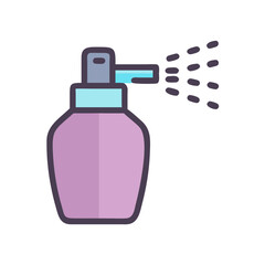 Spray bottle illustration for skincare and cleaning products