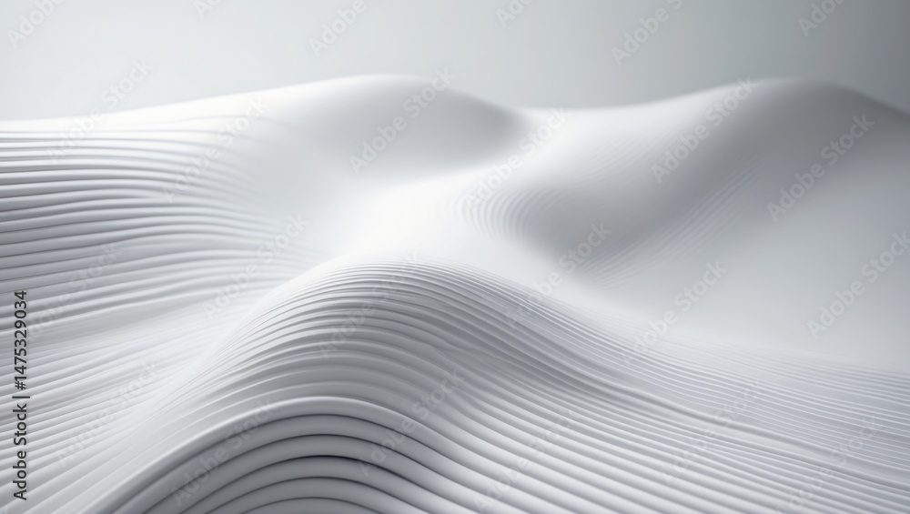 Poster abstract soft texture background with smooth white wave elements