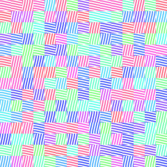 Colorful abstract wave seamless pattern background. 3d rendering.