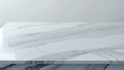 White marble stone table and countertop