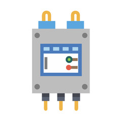 Flat illustration of an electronic component on White Background