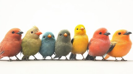 Fototapeta premium flock of birds png image