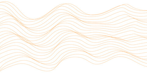 Abstract golden wavy, curve and ocean flowing dynamic lines. Vector Curves and Abstract Lines Converging in an Elegant Wave-Like Stroke.  Elegant template for luxury cosmetics, technology, menu, cover