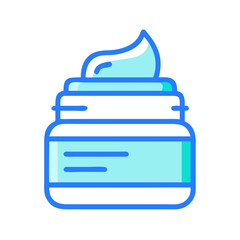 Vector Illustration of Facial Cream Isolated on Black Background