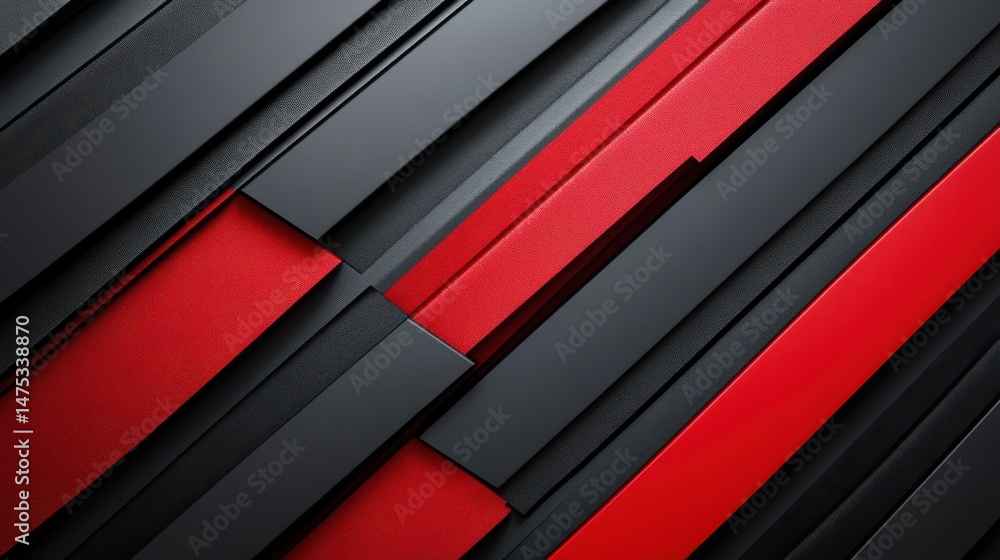 Aufkleber abstract background with red and black diagonal lines. modern design.