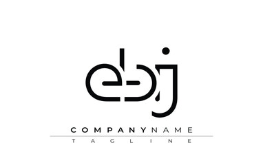 EBJ abstract letter design. Modern Business Logo Design With Abstract Typography and Contemporary Style