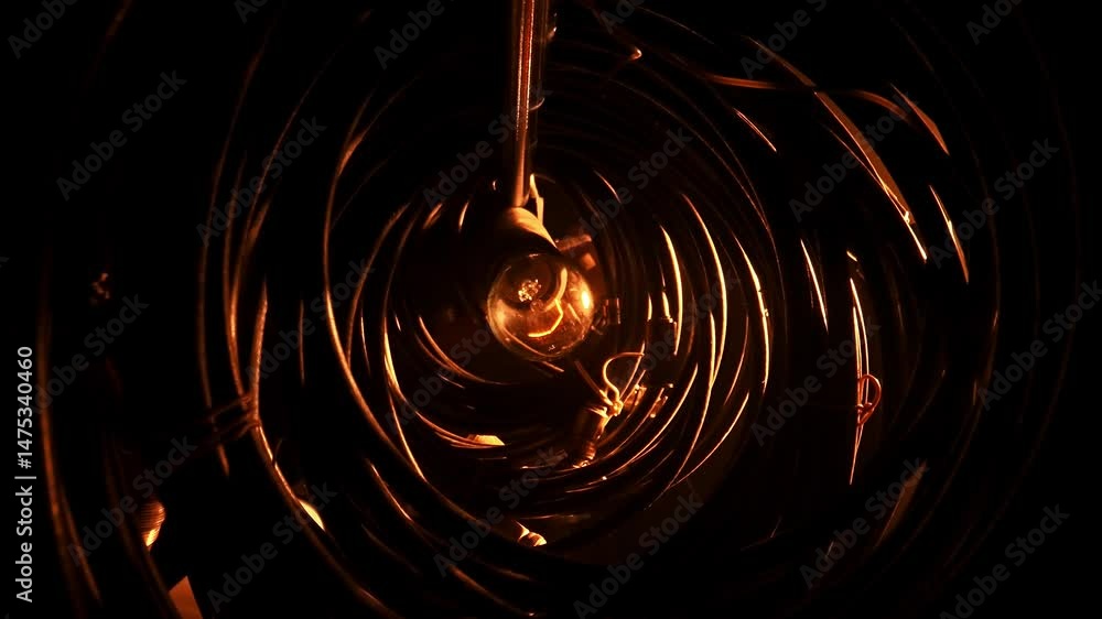 Poster captivating abstract light patterns in dark environment