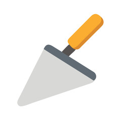 Simple cake server illustration against White Background visual element