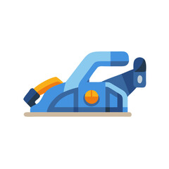 Flat design vector graphic of a carpenter planer tool