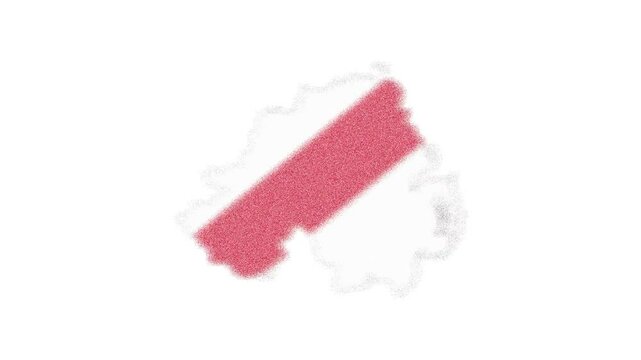 Northern Ireland outline map animation with flag colors