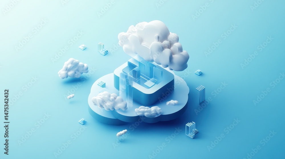 Poster application service abstract concept vector illustration set. saas technology, packaged software, de