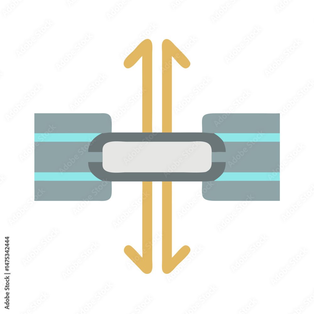 Aufkleber abstract data flow concept with arrows on white background