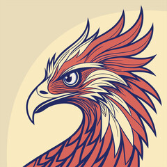 Phoenix Head Icon Adobe Illustrator Artwork