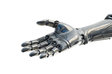 A robot hand isolated on white background PNG