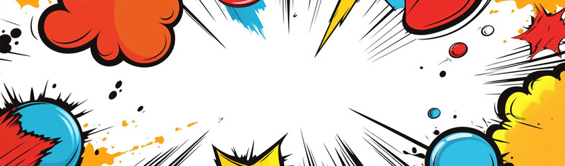 Abstract colorful explosion design