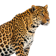 Obraz premium Jaguar animal png big cat png spotted predator png rainforest feline png wild jaguar png powerful animal png white background image
