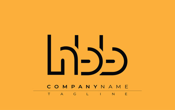 HBB abstract letter design. Modern Business Logo Design With Abstract Typography and Contemporary Style