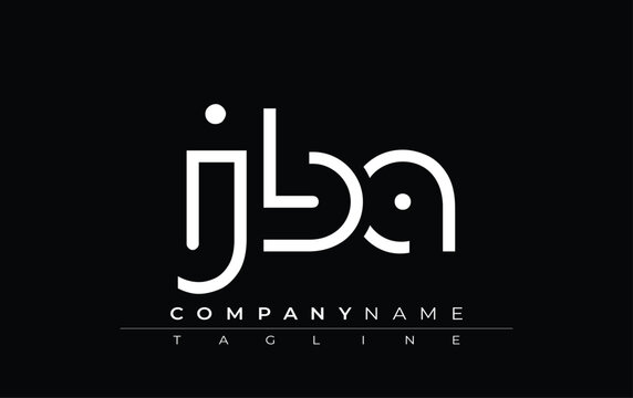 JBA abstract letter design. Modern Business Logo Design With Abstract Typography and Contemporary Style