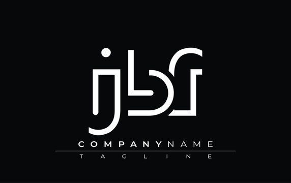 JBF abstract letter design. Modern Business Logo Design With Abstract Typography and Contemporary Style